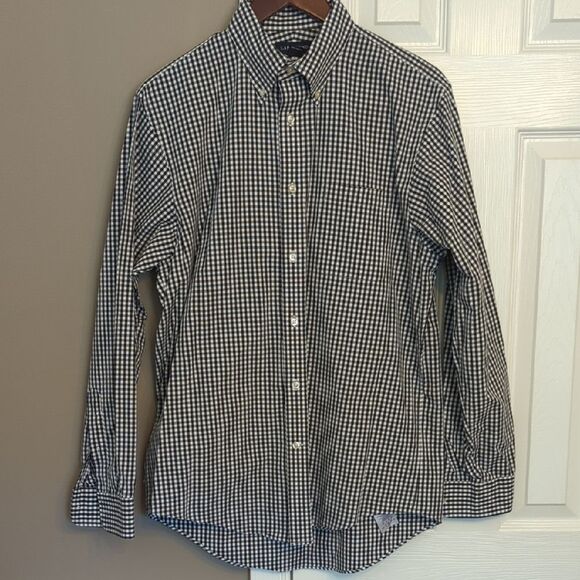 Lands' End Other - Lands' End Men's Black Checkered Button Down Shirt